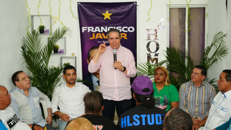El candidato a la presidencia del Partido de la Liberación Dominicana (PLD), Francisco Javier.