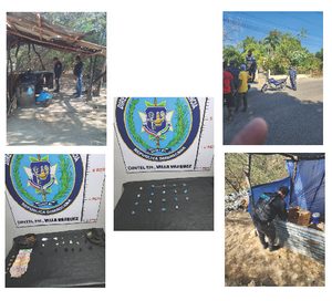 Policía ocupa 38 porciones de presuntas drogas, dinero y motocicletas durante operativos en Guayubín